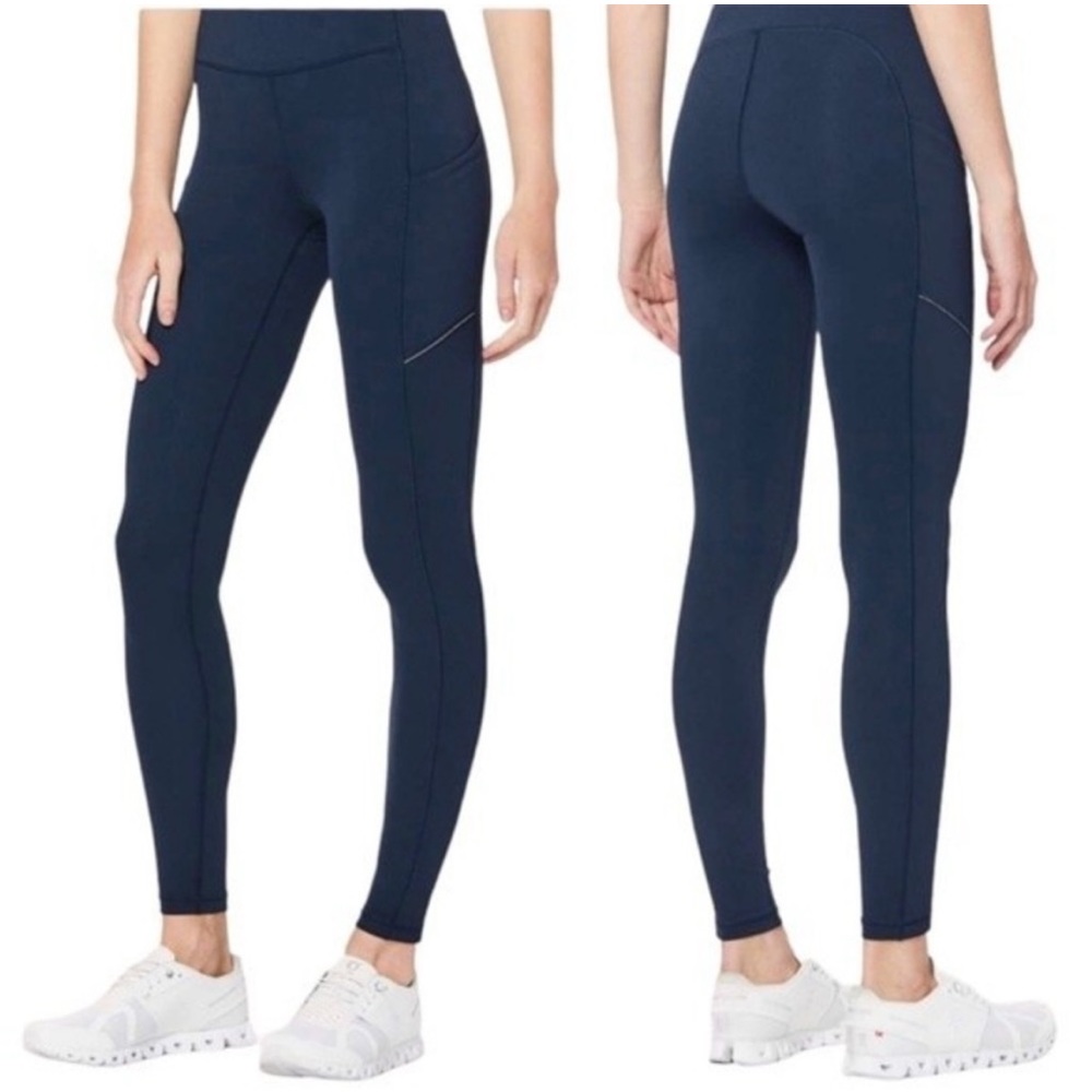 Lululemon Navy Speed Up Tight 28” — Size 6
